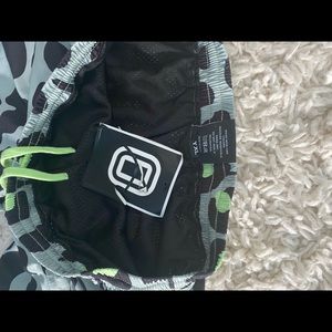 Brand New Overtime Leopard Drip Shorts Size XL Kid